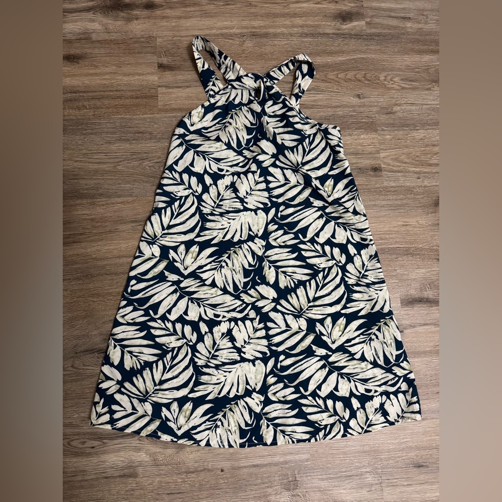 Blue Cross Strapped Dress/Cover Up (size s)